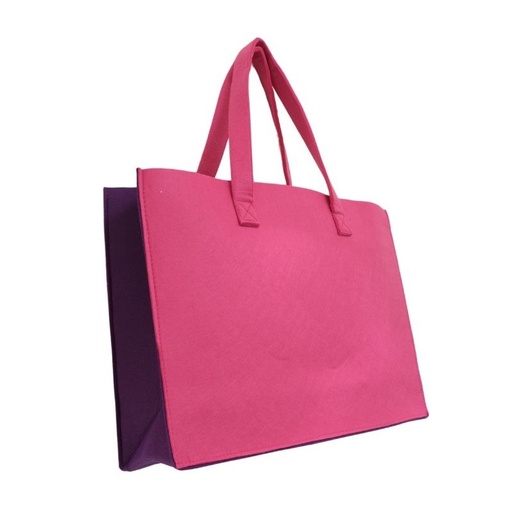 Sacs en feutre bicolore - 47x14x34Hcm 